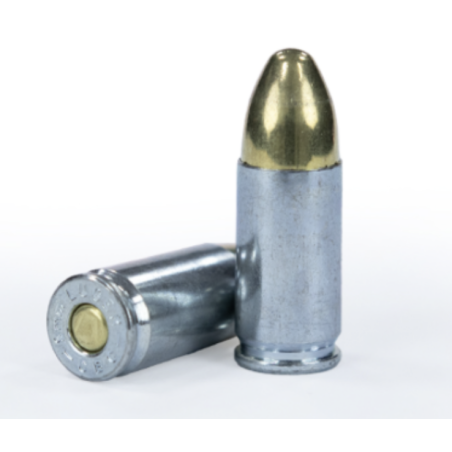 50 Munitions Magtech Acier - 9x19  – 124 gr FMJ