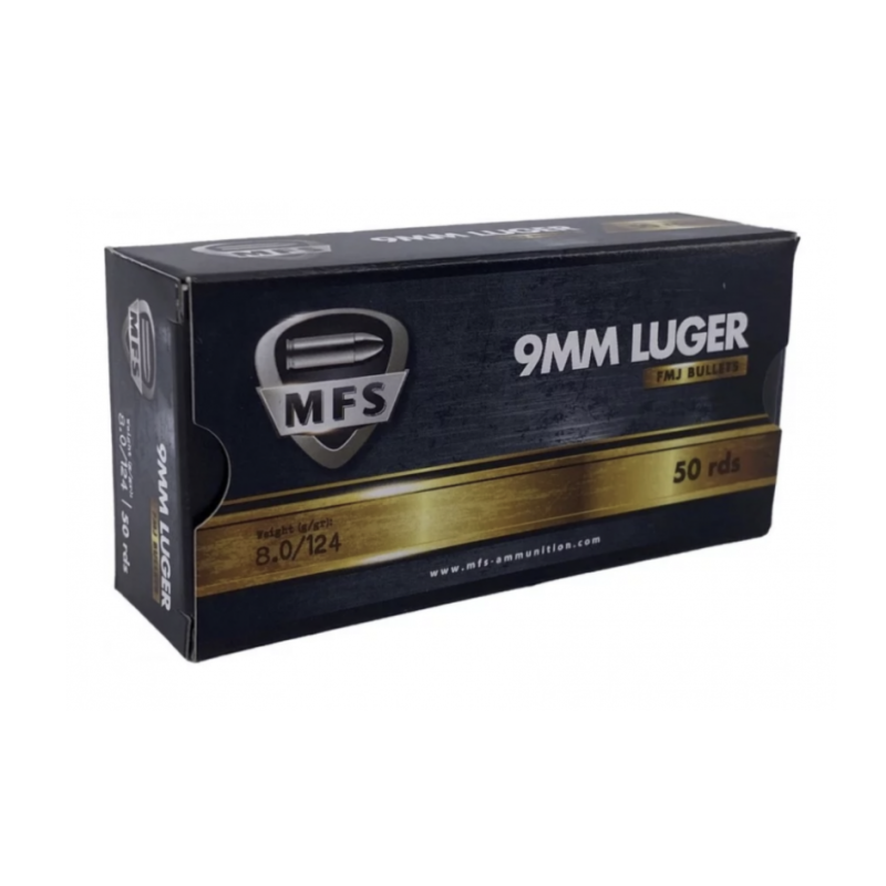 50 Munitions MFS - 9x19  – 154 gr FMJ
