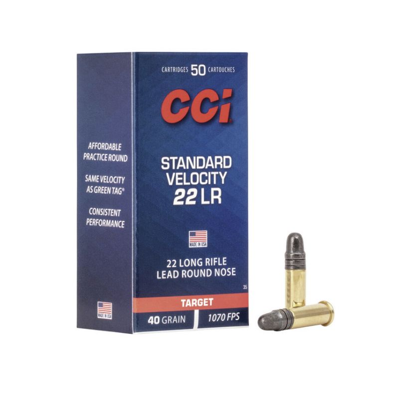 500 Munitions CCI Standard - 22.lr  – 40 gr