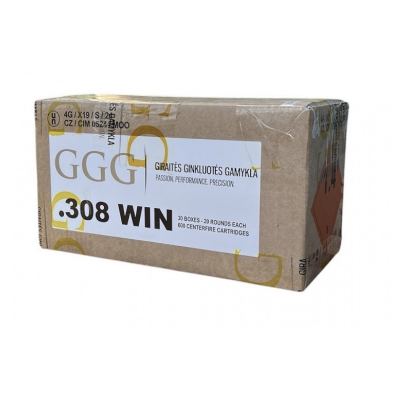 600 Munitions GGG .308 Win  – 147 gr FMJ
