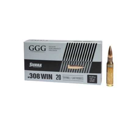 20 Munitions GGG Sierra .308 Win  – 168 gr HPBT