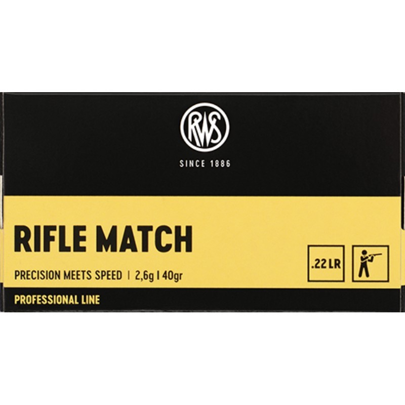 50 Munitions RWS Rifle Match - 22.lr – 40 gr