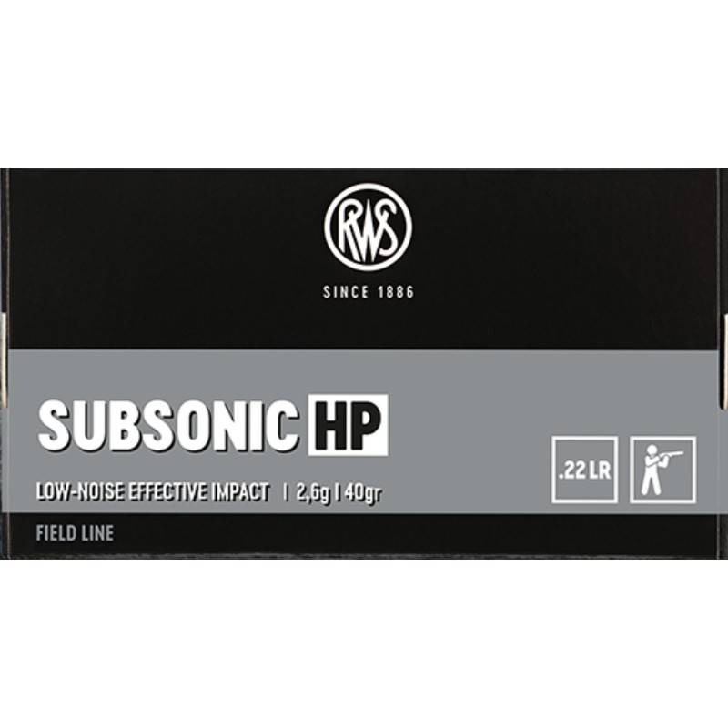 50 Munitions RWS Subsonic HP - 22.lr – 40 gr