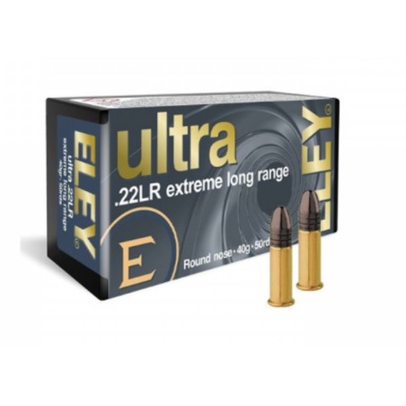50 Munitions Eley Extreme Long Range - 22.lr – 40 gr