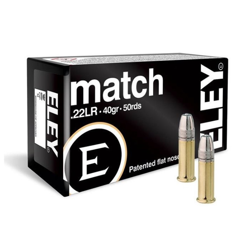 50 Munitions ELEY Match - 22.lr – 40 gr