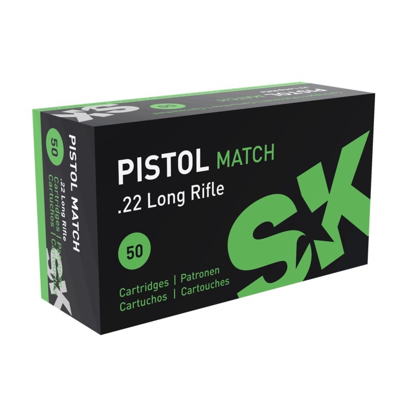 50 Munitions SK Pistol Match - 22.lr – 40 gr