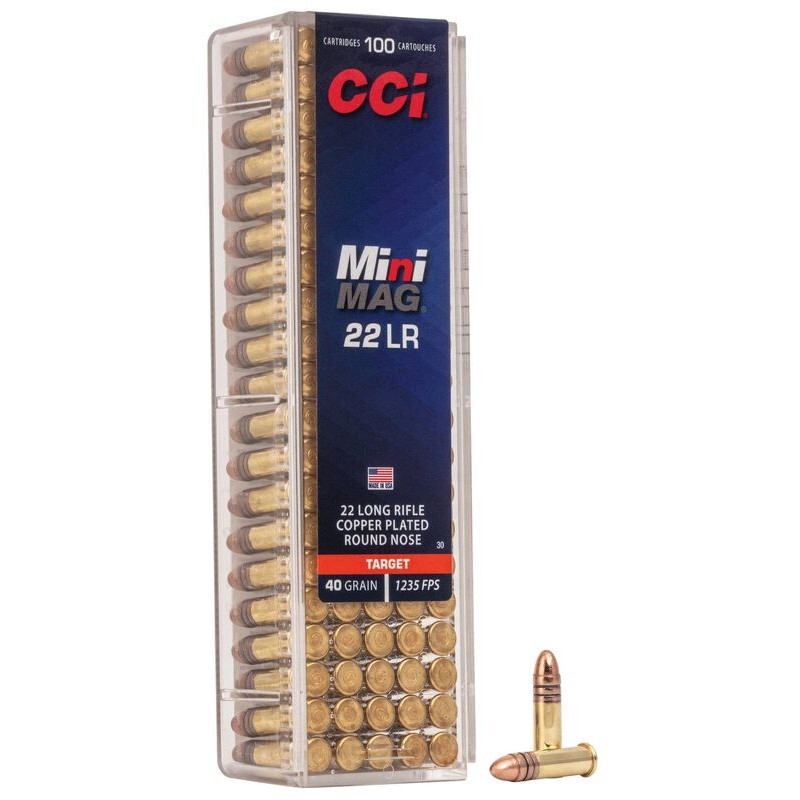 100 Munitions CCI Mini Mag - 22.lr – 40 gr