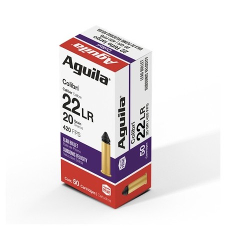 50 Munitions Aguila Colibri - 22.lr – 20 gr