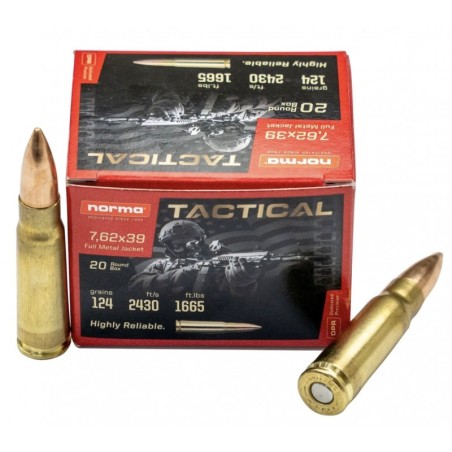 20 Munitions Norma .7,62x39 – 124 gr FMJ