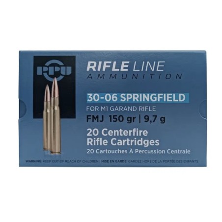 20 Munitions Partizan .30-06 Springfield – 150 gr FMJ