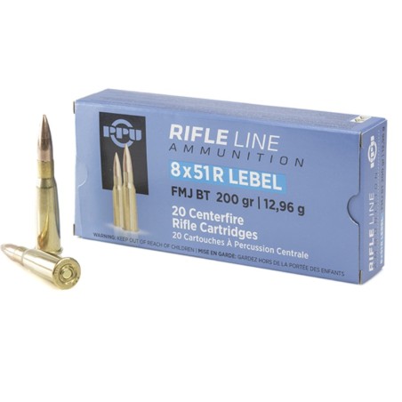 20 Munitions Partizan .8x51R Lebel – 200 gr FMJ