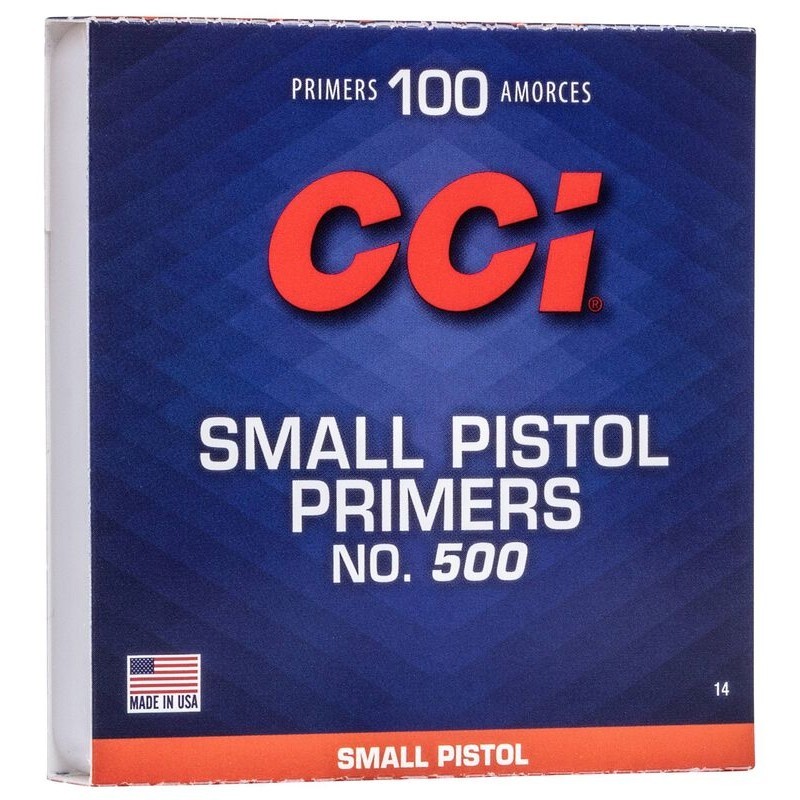 100 Amorces CCI Small Pistol n°500