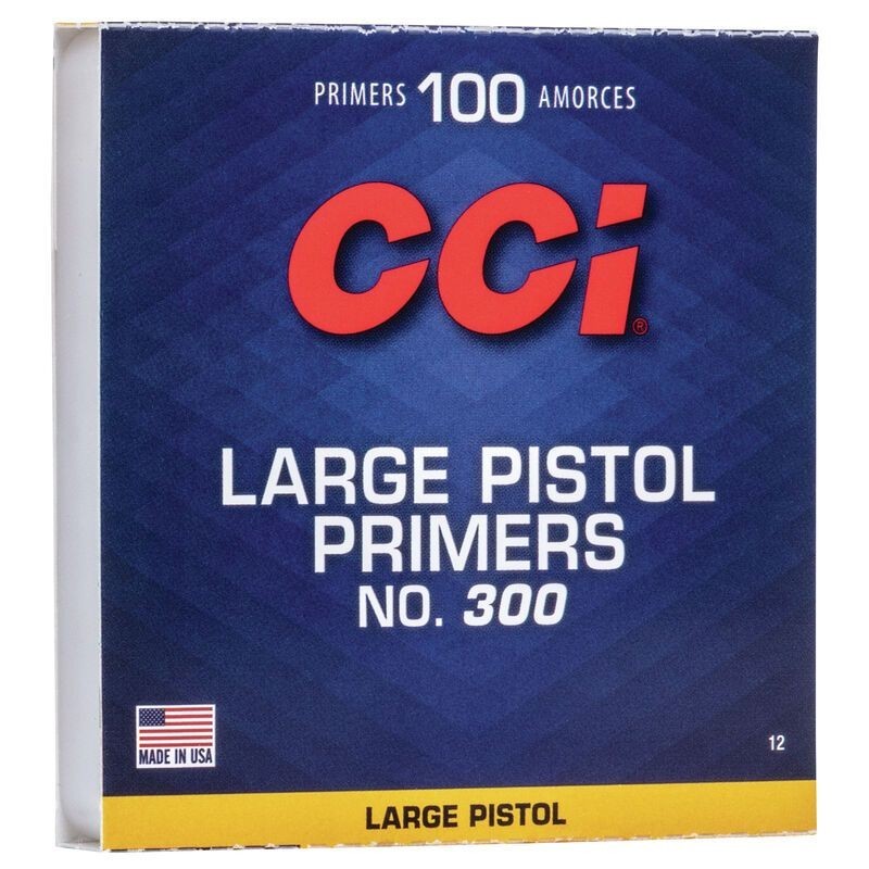 100 Amorces CCI Large Pistol n°300