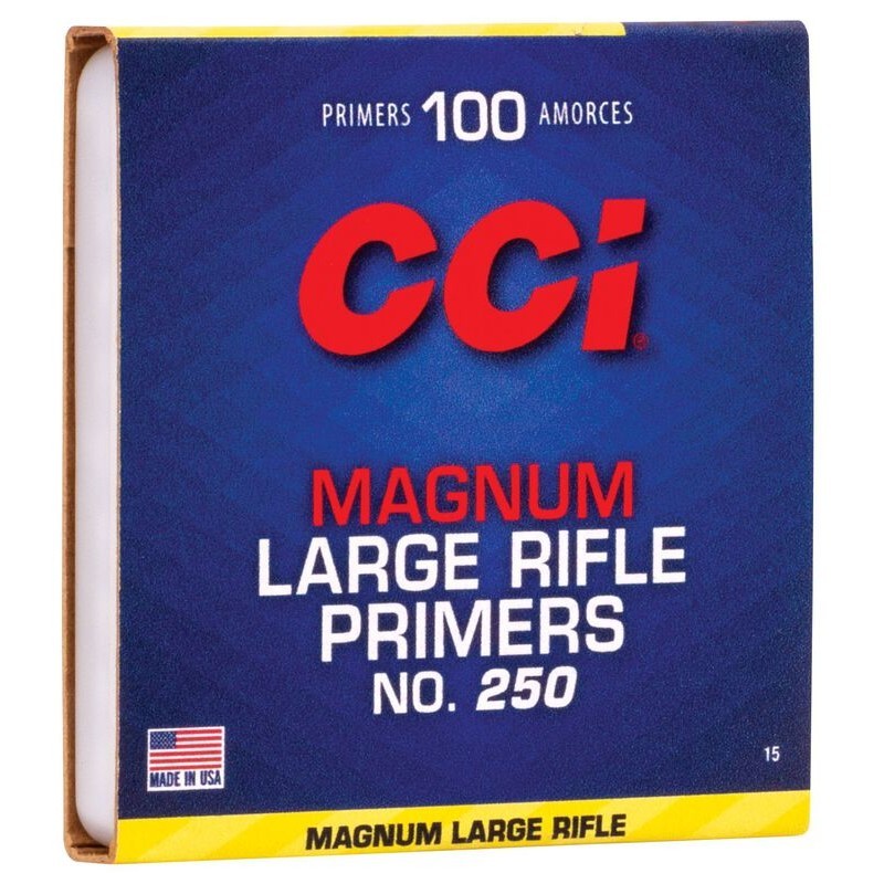 100 Amorces CCI Large Rifle Magnum n°250
