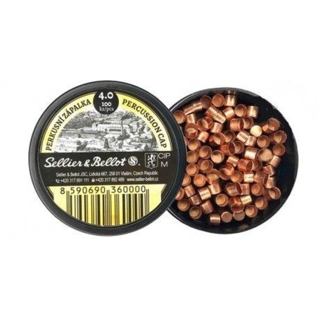 100 Amorces Sellier & Bellot - Poudre noir