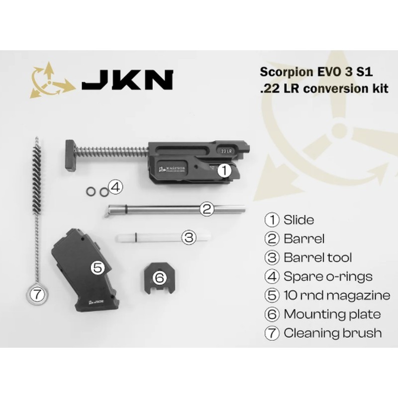 Conversion JKN CZ Scorpion Evo 3 S1 - .22 lr