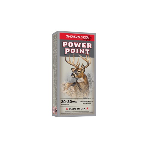 20 Munitions Winchester 30-30 – 170 gr PP