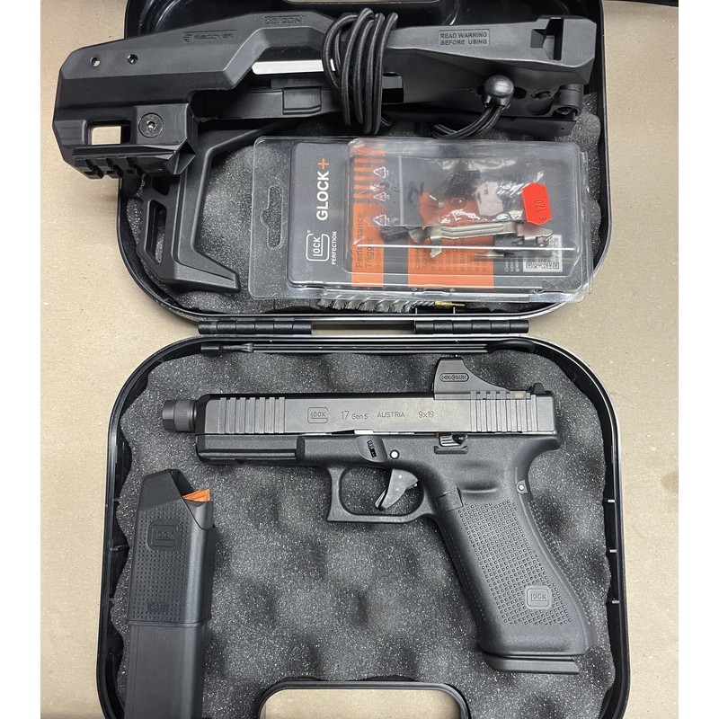 Pack Pistolet Glock 17 Gen5 MOS Fileté