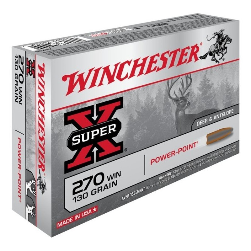20 Munitions Winchester .270 Win | Power-Point 130 gr