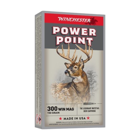 20 Munitions Winchester .300 Win | Power-Point 150 gr