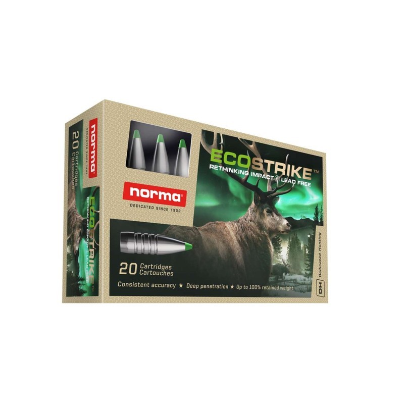 20 Munitions Norma 9,3x62 | EcoStrike 250 gr