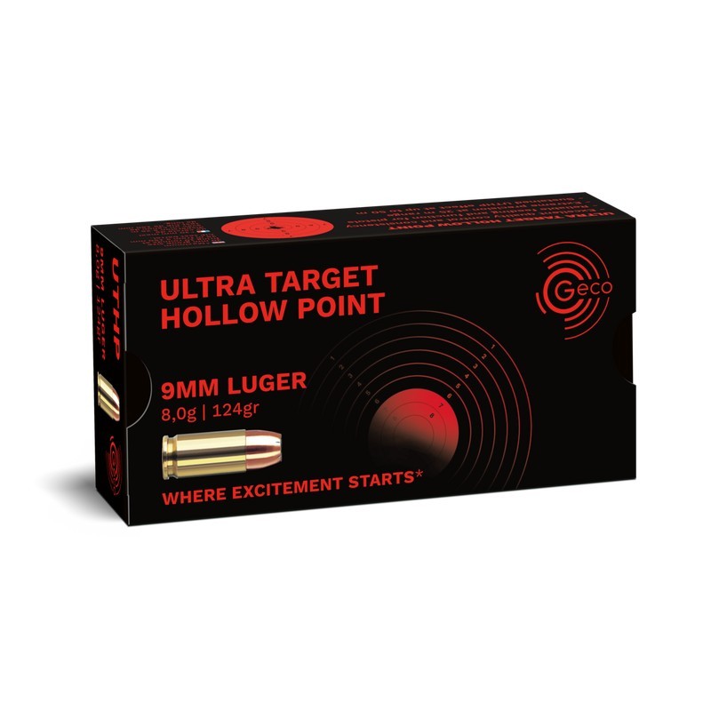 50 Munitions Geco UTHP - 9x19  – 124 gr