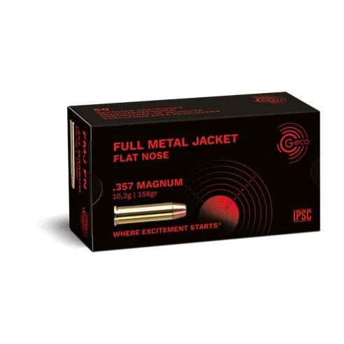 50 Munitions Geco .357 Mag – 158 gr FMJ FN