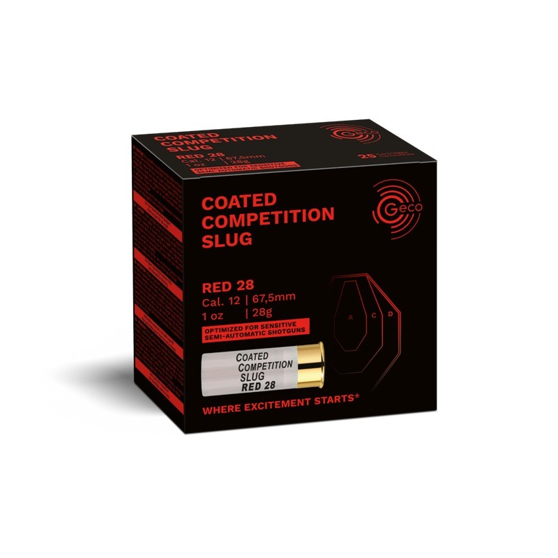 50 Munitions GECO Red Slug Competition 12/67,5 | Coated