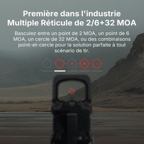 Point rouge Osight XR RMR - 2/6 MOA & 32 MOA