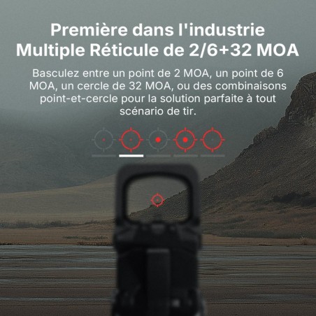 Point rouge Osight XR RMR - 2/6 MOA & 32 MOA