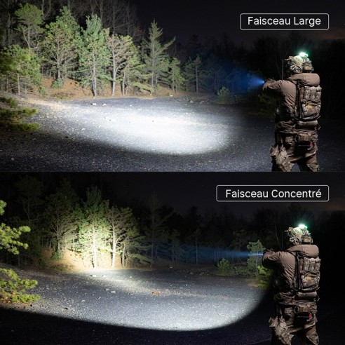 Lampe Olight PL X - 1200 Lumens à Double Faisceau
