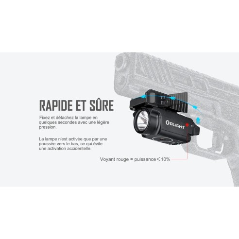 Olight Baldr Mini - Lampe avec Laser Vert Intégré