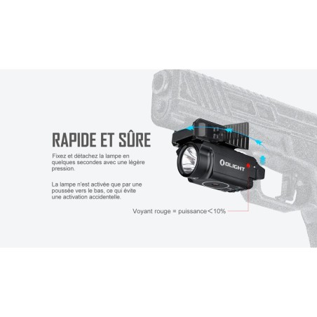 Olight Baldr Mini - Lampe avec Laser Vert Intégré