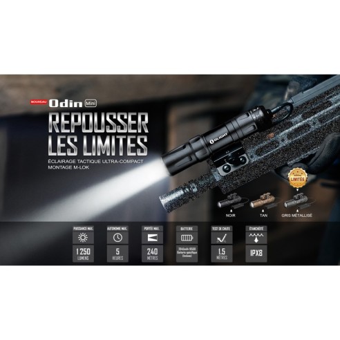 Lampe Olight Odin Mini - 1250 Lumens