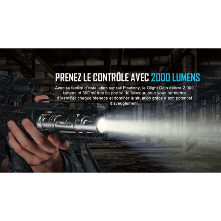 Lampe Olight Odin - 2000 Lumens
