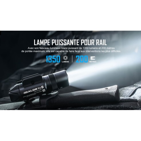 Olight Baldr Pro R - Lampe avec Laser Vert Intégré