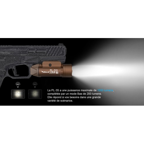 Lampe Olight PL-3S Valkyrie - 1000 Lumens