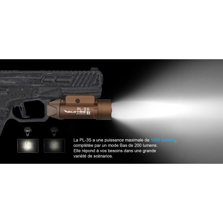 Lampe Olight PL-3S Valkyrie - 1000 Lumens