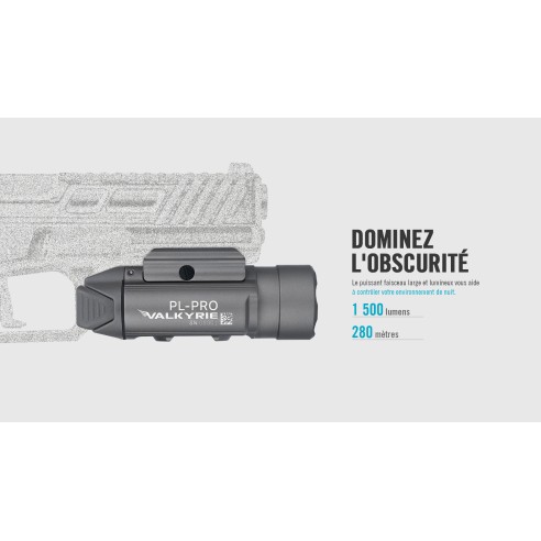 Lampe Olight PL-Pro Valkyrie - 1500 Lumens