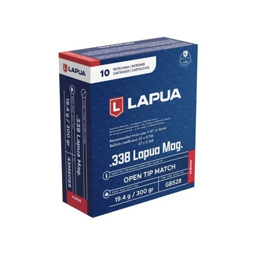 10 Munitions Lapua  338 Lapua Mag | Scenar 300 gr