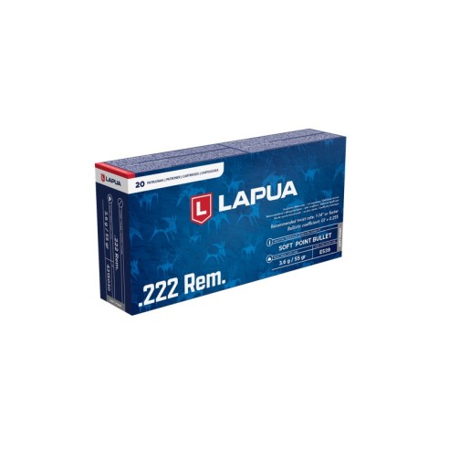 20 Munitions Lapua  .222 Rem. | Soft Point 55 gr