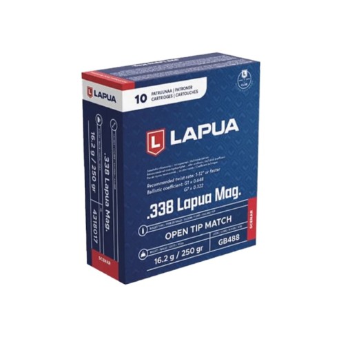 10 Munitions Lapua  338 Lapua Mag | Scenar 250 gr