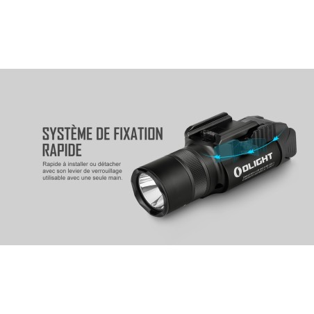 Olight Baldr Pro R Sable - Lampe avec Laser Vert Intégré