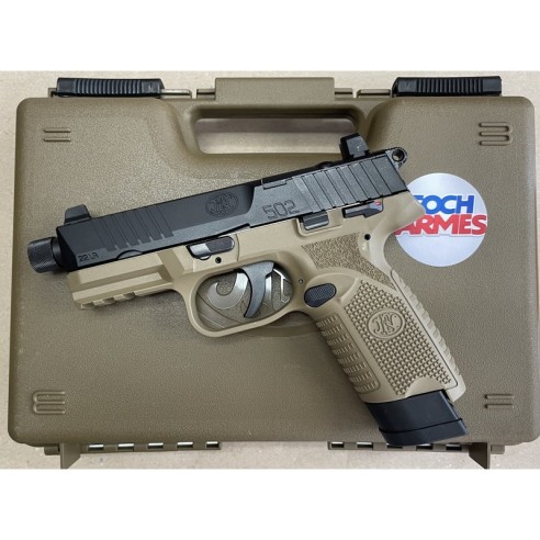 Pistolet FN 502 Tactical FDE/BLK - .22 LR
