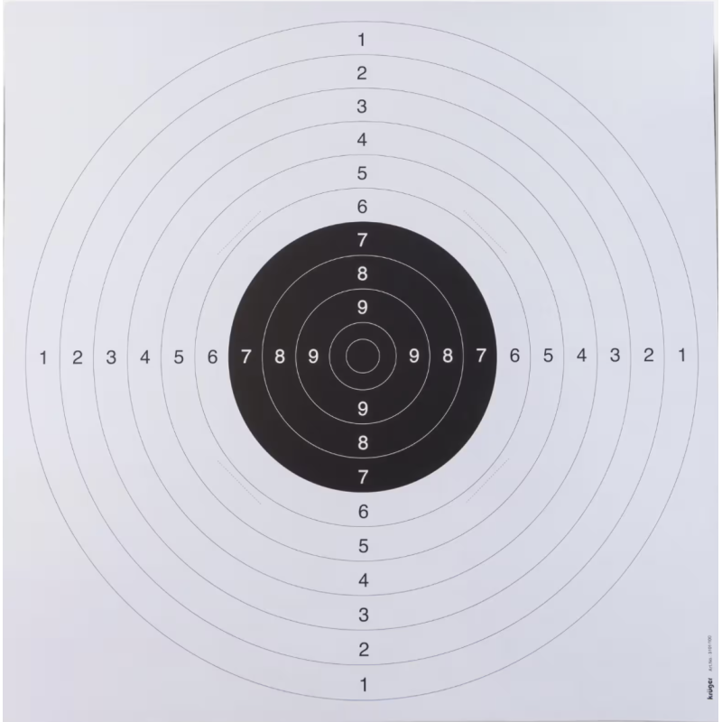 Cible pistolet & carabine 25/50m 100m (C50)