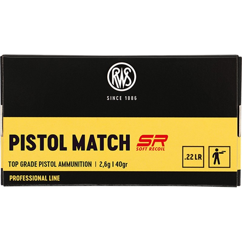 50 Munitions RWS Pistol Match SR - 22.lr | 40 gr