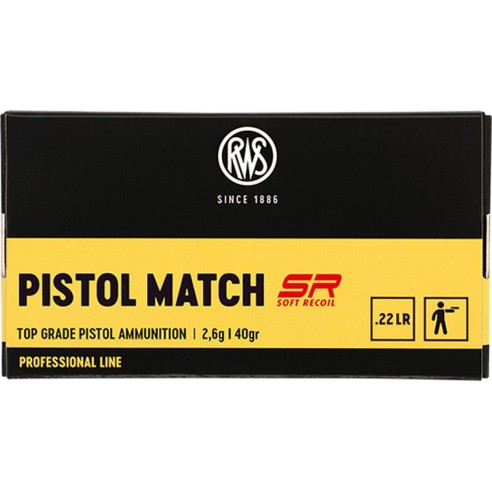 50 Munitions RWS Pistol Match SR - 22.lr | 40 gr