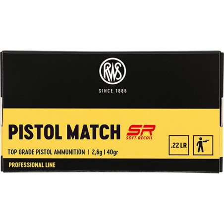 50 Munitions RWS Pistol Match SR - 22.lr | 40 gr