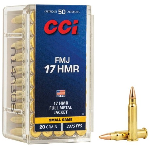 50 Munitions CCI .17 Hmr | 20 gr FMJ