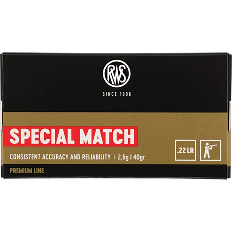 50 Munitions RWS Spécial Match  - 22.lr | 40 gr